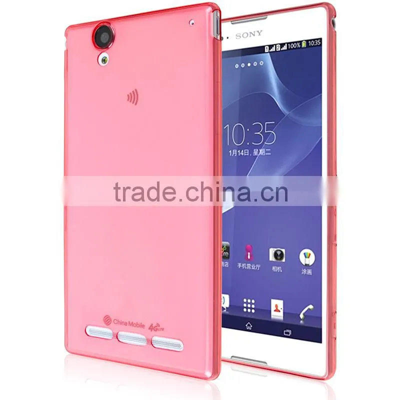 ultra-thin TPU cases back cover case for sony Xperia G T3 hard back cover case