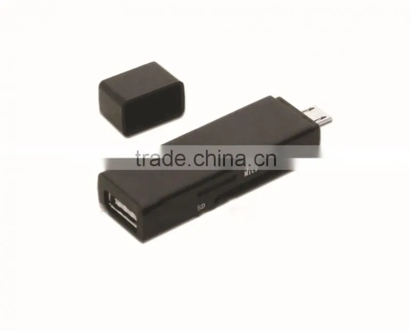 Micro SD/TF SD Micro USB OTG Smart Card Reader for Smartphone with switch