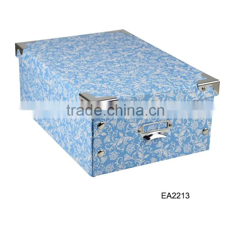 Decorative storage boxes with lid, custom size home storage box