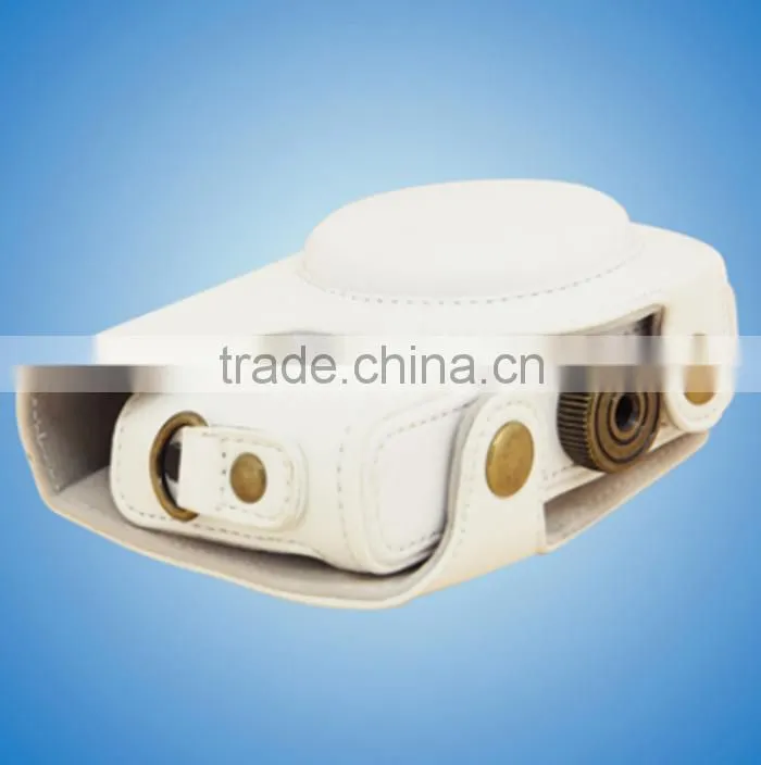 Factory competitive price white leather mini Camera Bag in Dongguan