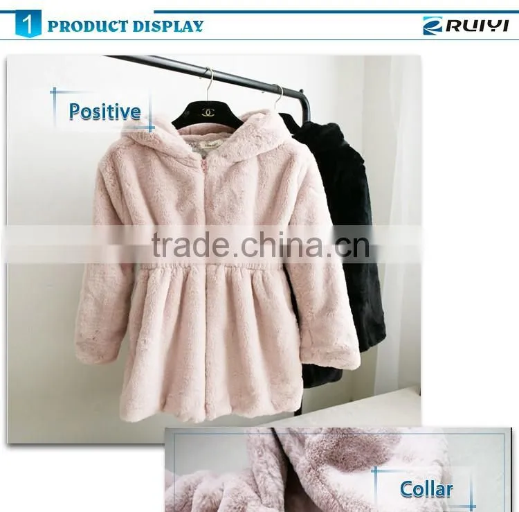 Korean stylish cashmere artificial fur coat for women