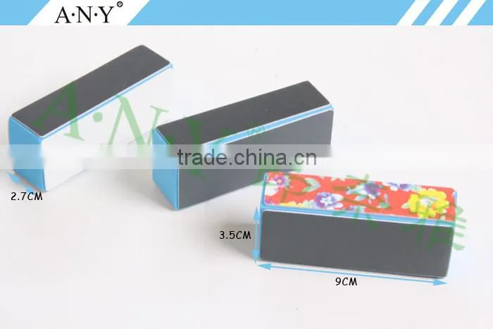 OEM Welcomed Cheap Nail Art Care Flower Printing 4 Side Nail Buffer Polishing