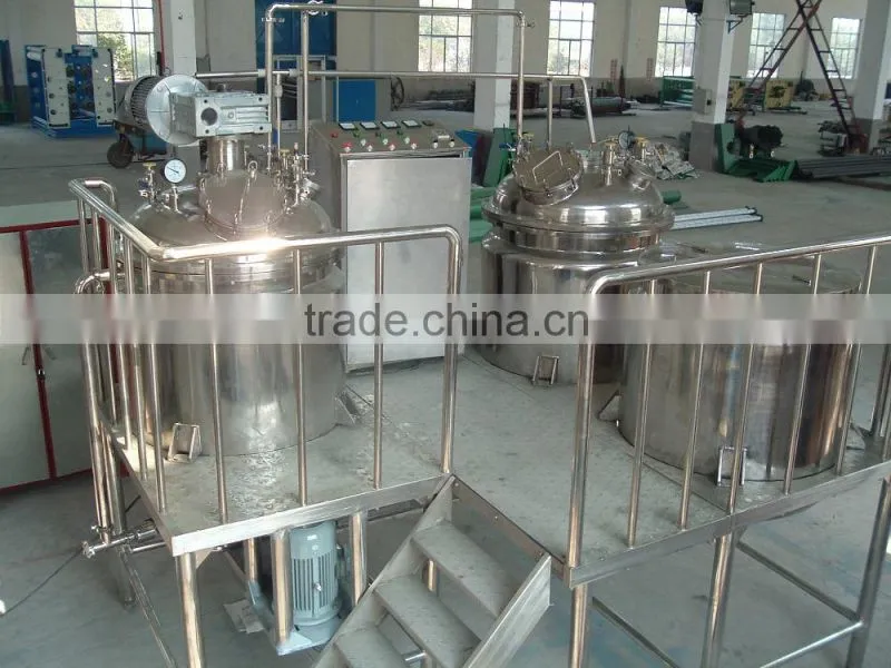 Electric Heating Hydraulic Lifting Vacuum Emulsifying Mixer