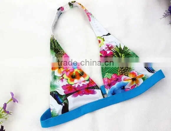 Baby Girls Kids 2 Pcs Sling Bikini Swimwear Floral Bather Swimmers Swimsuit