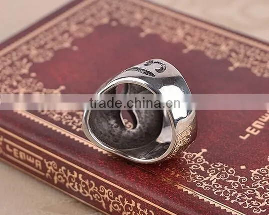 Fashion forward skull titanium steel ring man ring personality punk ring