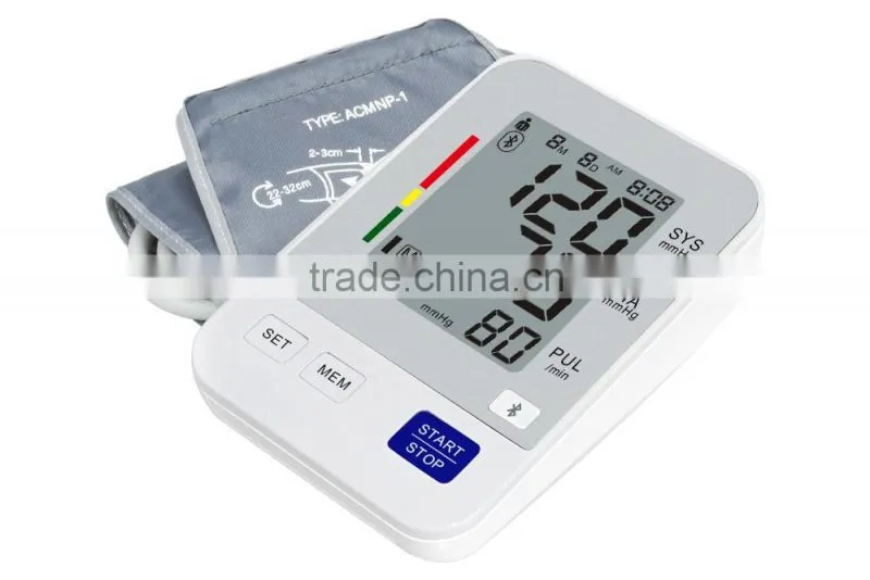 Home use digital arm type blood pressure monitor price with bluetooth