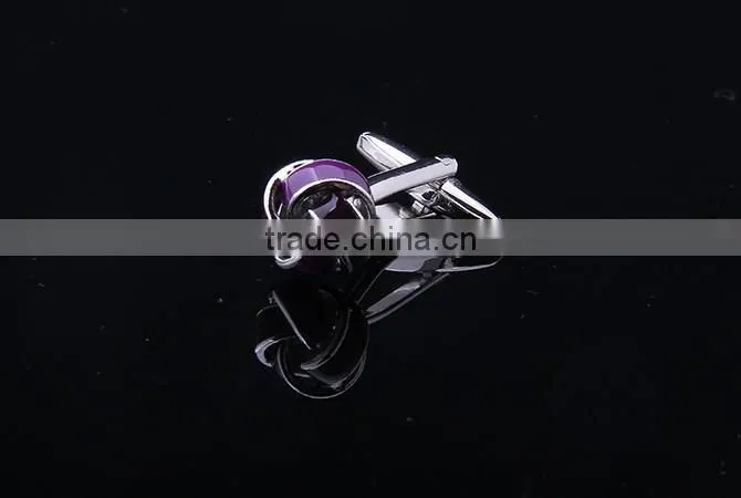 New Arriving Cufflink,Double Color Enamel Knot Cufflink