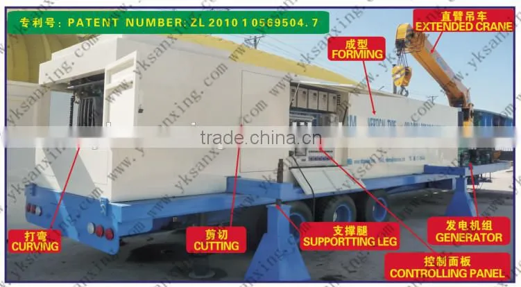 SX-600-305 SUBM ARCH SHEET ROOF FORMING MACHINE