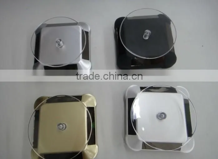 ight quality products lotus solar rotating cell phone accessory display stand,display turntable,better to show your products!
