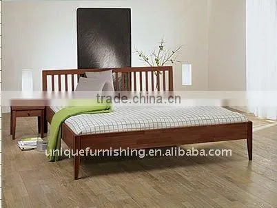 Modern Solid Wood Double Bed Designs For Bedroom Furniture