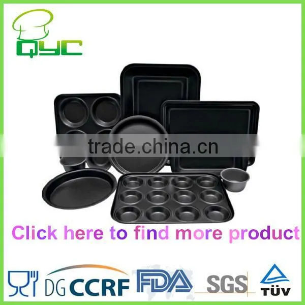 Non-Stick Metal 2 Piece Muffin Pan Sets with silicone brush