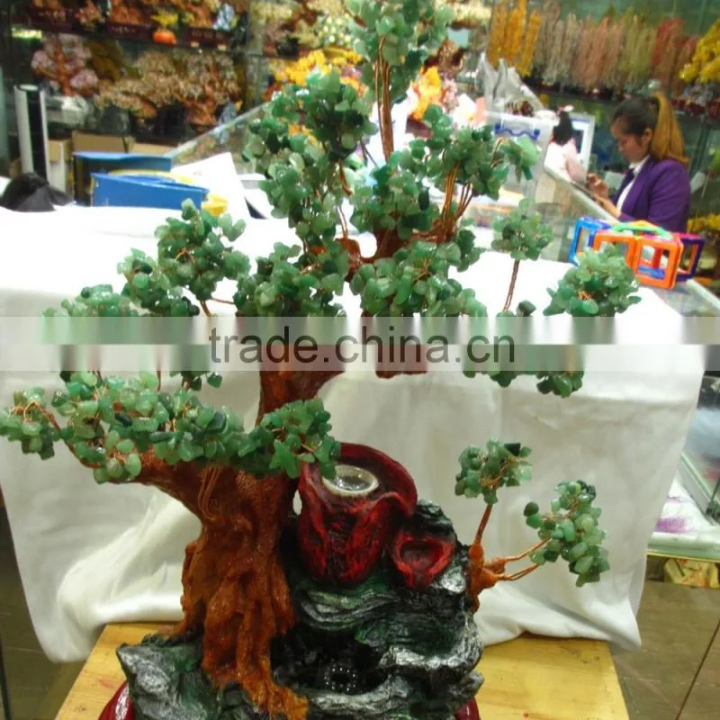 beautiful natural rock aventurine crystal trees