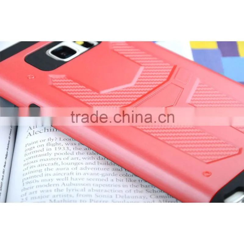 C&T Satin Silver TPU & PC Hybrid Dual Layer Defender Case Protective Back Cover for Samsung Note 5