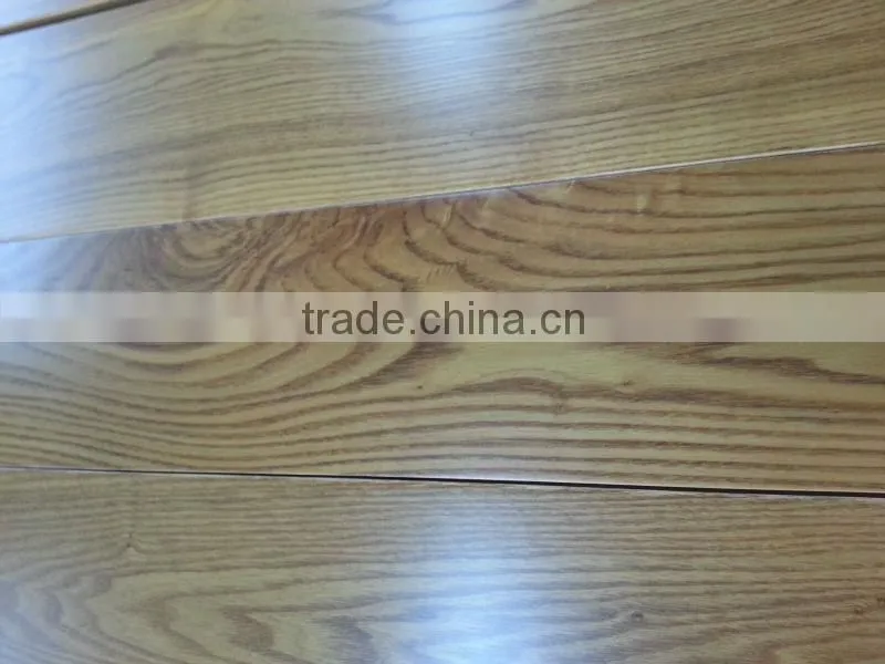 Chinese Rustic Yellow Brown Ash Solid Wood Flooring