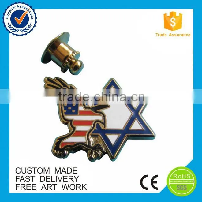 high quality and cheap price custom american flag lapel pin