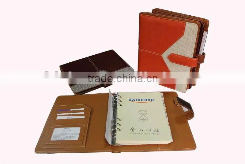 2013 pu leather Organizer dairy planner notebook