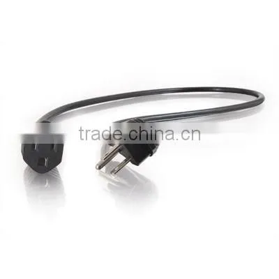 high quality 125V 10A 18AWG US AC power cord NEMA 5-15P to NEMA 5-15R