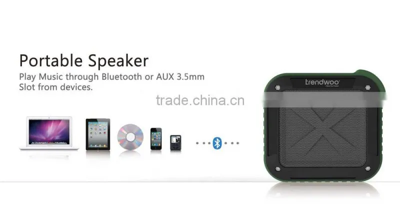 New Design Bluetooth Vibration Speaker Alarm Clock With Shockproof Dustproof Waterproof