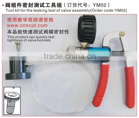 Tool kit for the leaking test of valve assembly(Order code:YM02)