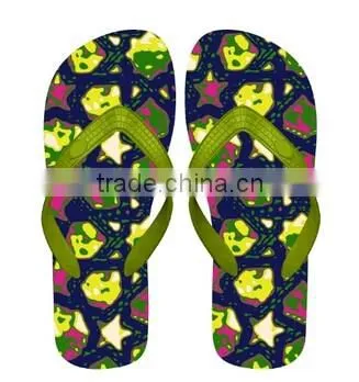 summer beach slippers flip flop fashion digital printing sandal Beautiful comfortable slipper
