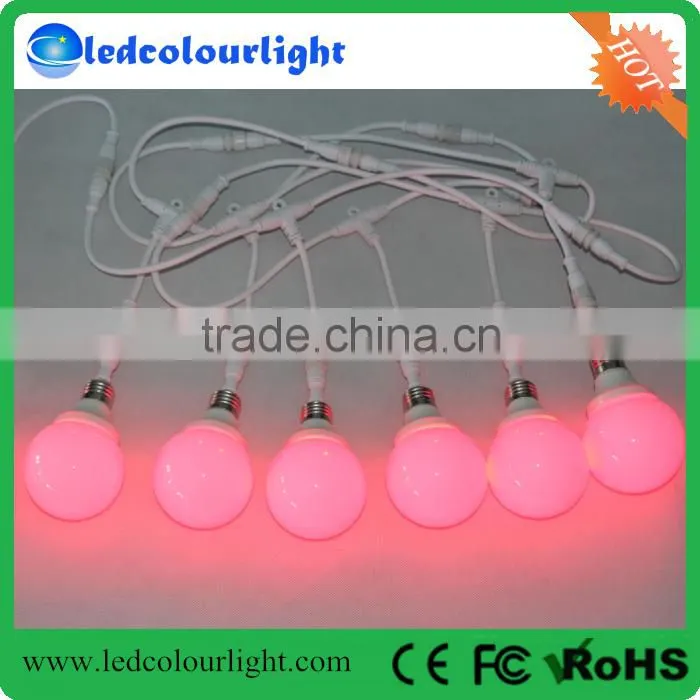 China supplier Ledcolourlight DMX control waterproof led rgb bulb light