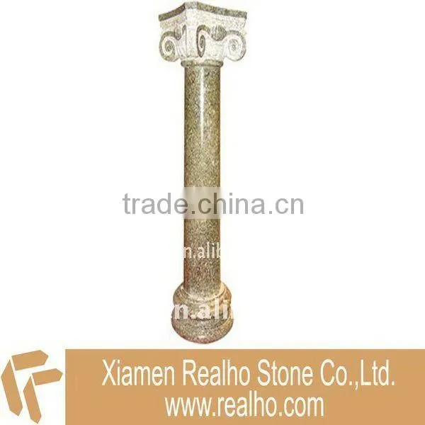 Round stone column column