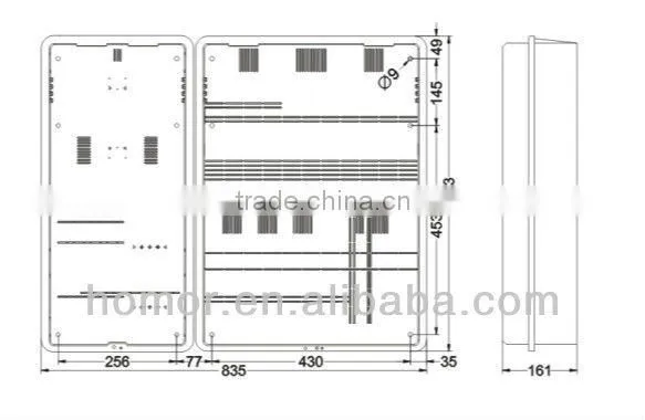 abs plastic box with lid