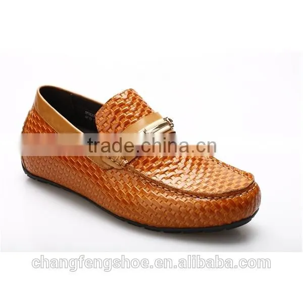 Men casual flat leather shoe/elevator shoes/casual breathable shoes