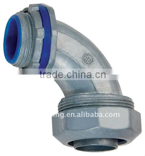 Liquid Tight Connector 90 Degree Angle Type (Zinc die casting)UL