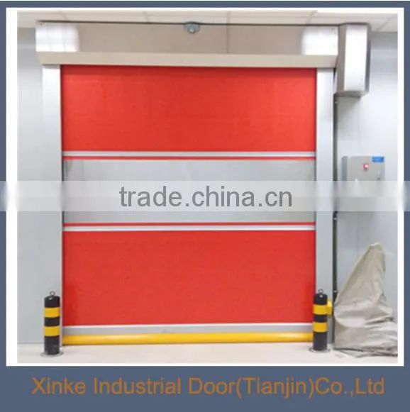 PVC Roll Up Fast Door Fabric/ Industrial Roller High Speed Door HSD-004
