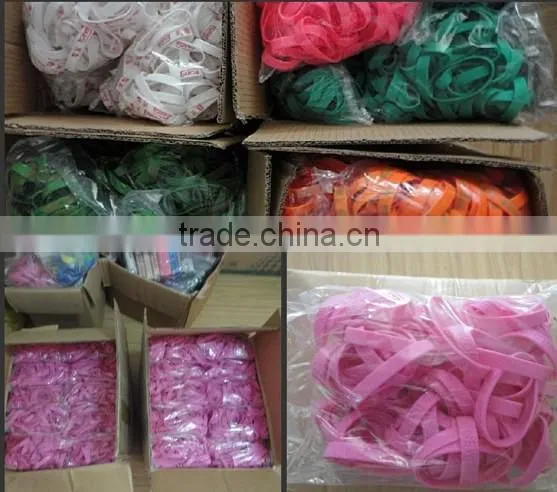 2014 fashionable and popular chain Silicon Bracelet with ribbon,silicone wristbands