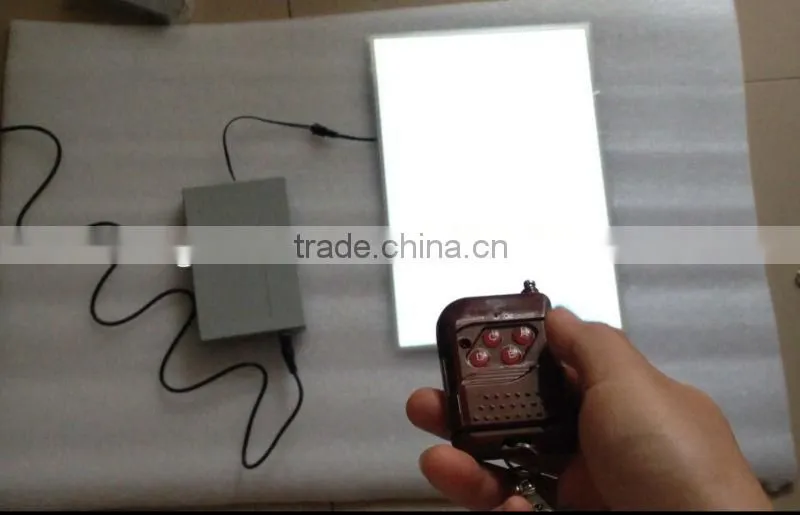 EL panel/EL backlight panel with remote controller, with 4 functions