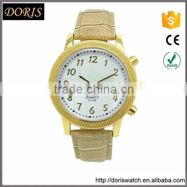newest PU leather band japan movt lady wrist watch