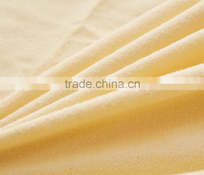 Hot Sale Bulk Yellow Cotton Terry Tear - Resistant Bed Flat Sheets