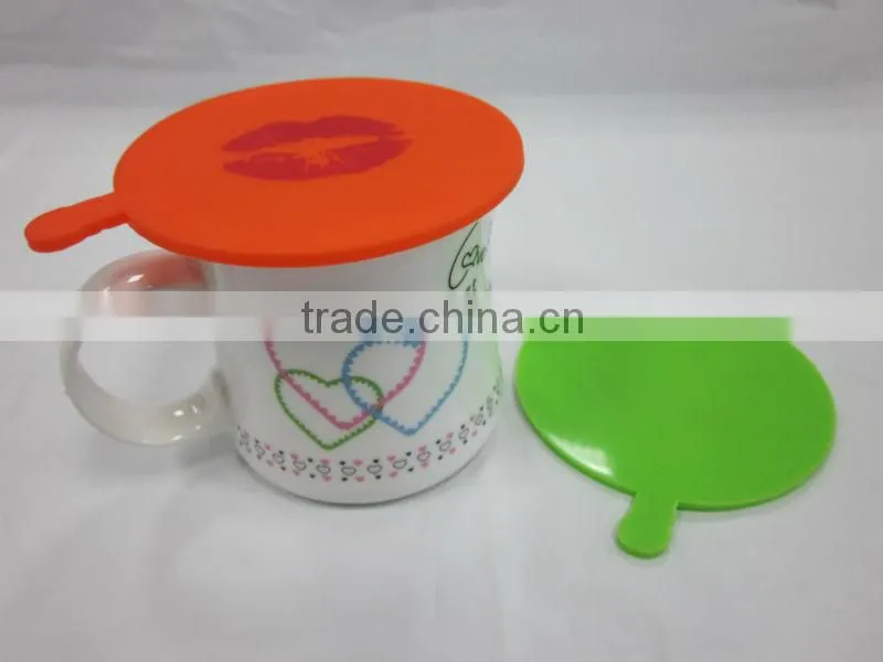 2015 latest design fda and lfgb food safety and 100% food grade silicone cup cover