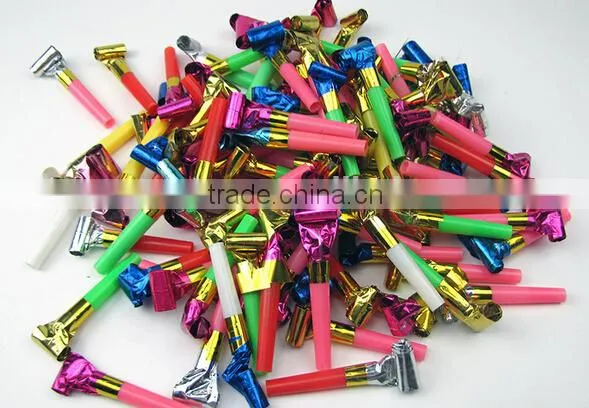 Blowouts Party Birthday plastic party whistle with favor assorted colors