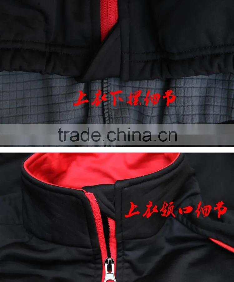 2015 cheap China Fashion Long Sleeve windproof Cycling Clothing sportswear with fleece for winter Wholesale