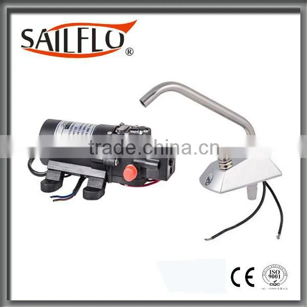 Sailflo 12V galley double diaphragm pump with Faucet for water/Boat/Caravan/Motorhome/RV space saving