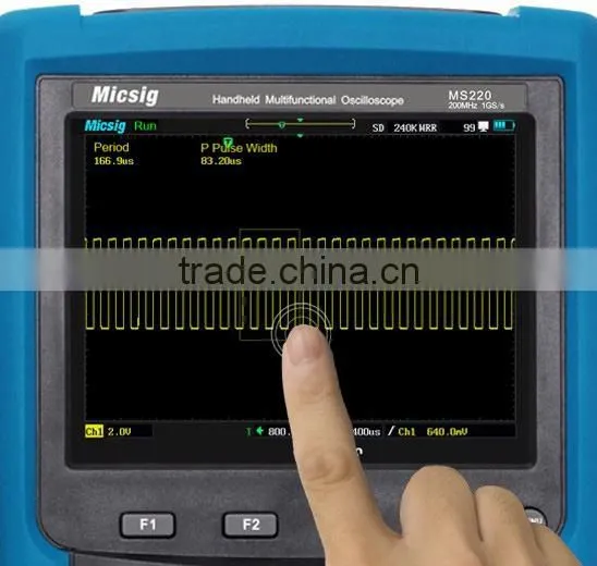 Micsig handheld 100MHz oscilloscope Tablet Oscilloscope Support touch screen operation MS210T Series 10 physical measurements