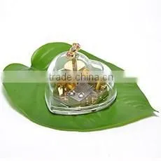 Transparent keychain romantic Wedding Favor Small Merry Christmas Gift Music Box