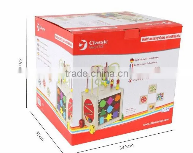 Hot sale item --- classic multi-activity cube with wheels
