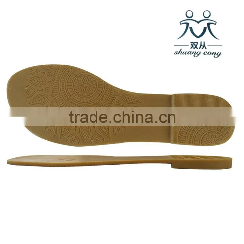 Hot sale TPR PVC outsole new design wholesale ladies shoe soles
