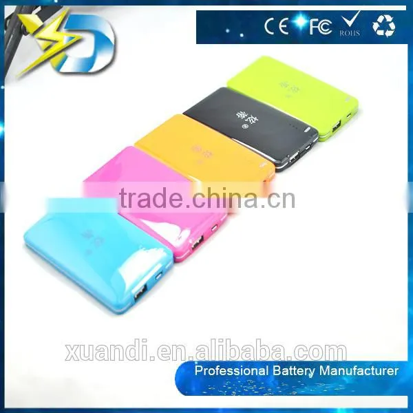 five color mobile power bank 4000mah