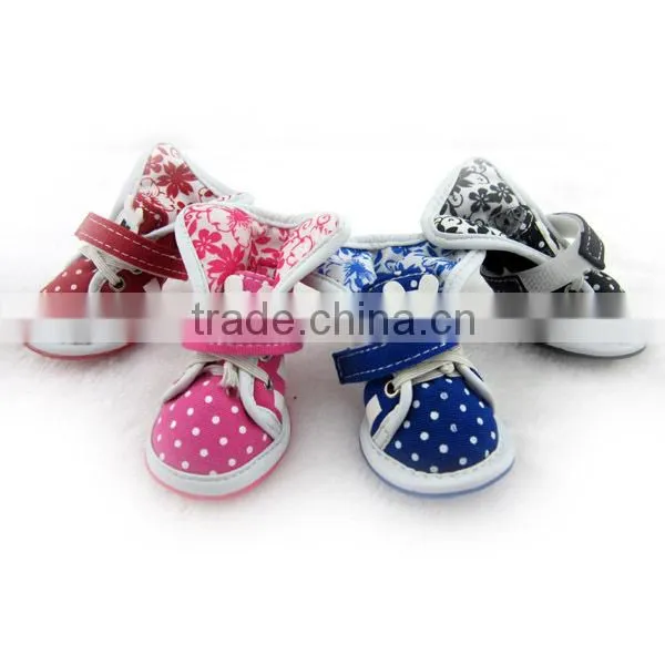 JML latest design durable canvas dog shoes for sale OEM canvas shoes for dog pet