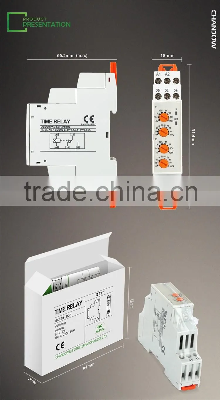 CHANDOW ZHRT1-S2T Time Relay China Gold Supplier Trade Assurance