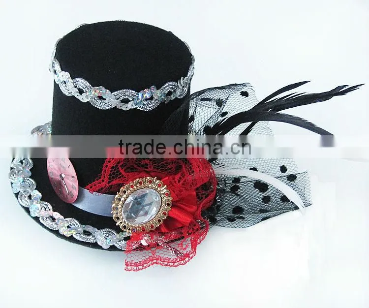 MYLOVE 9cm mini fascinator hat clock hat party MLGM035