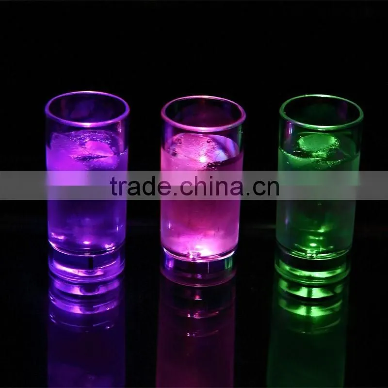 led flashing Multi color shot glass