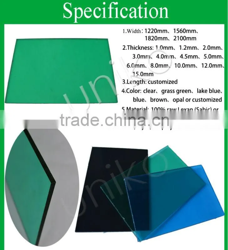bayer makrolon translucent new plastic roof tile