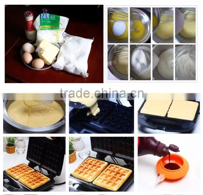 Hot sale 4pcs commerical donut baking machine heart shape waffle maker & donut maker for sale