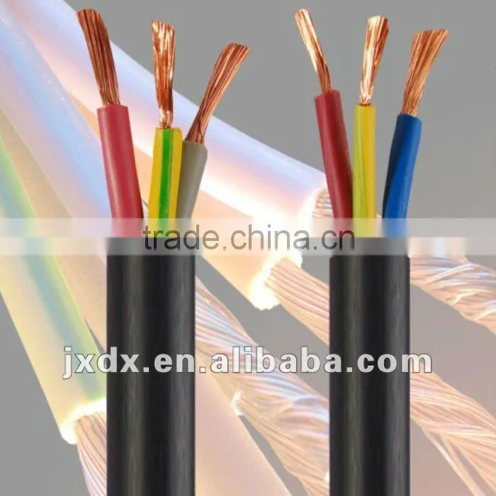 300/500V electrical copper 5 core cable with CE